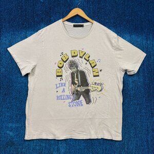 Bob Dylan Like A Rolling Stone Gray Rock T-Shirt Size XXL